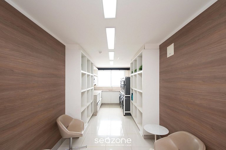 Studio c/ balcón en condominio con piscina WBU2615