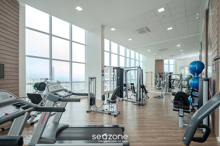 Studio c/ varanda em cond. c/ piscina - WBU2615