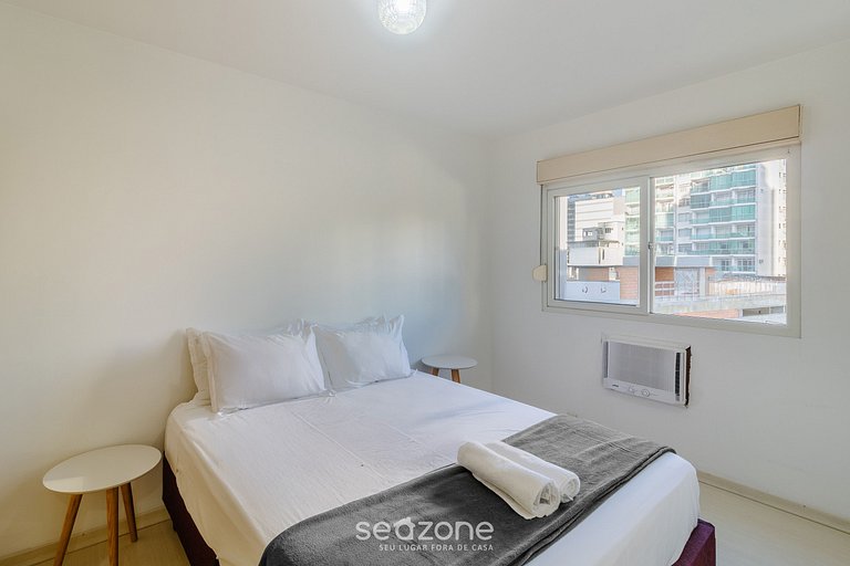 Apto c/ varanda a 100m da praia central - VTR0033