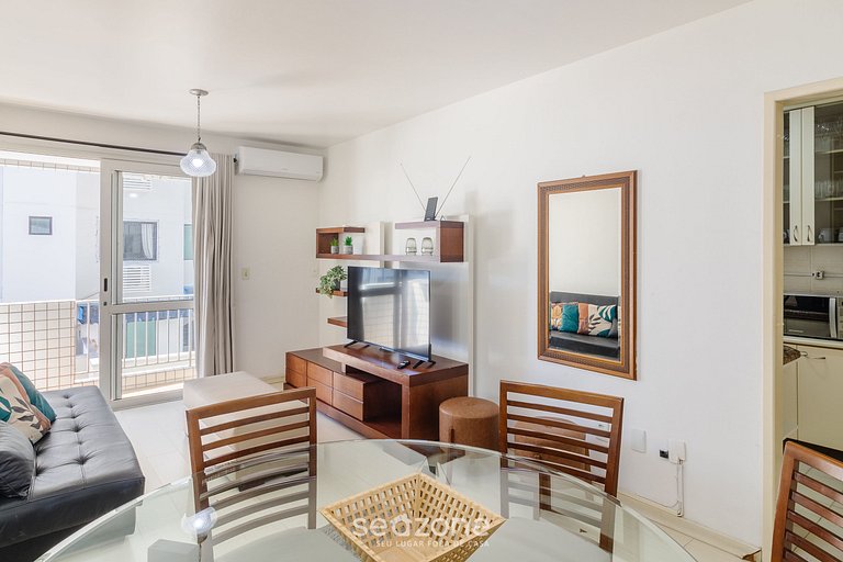 Apto c/ varanda a 100m da praia central - VTR0033