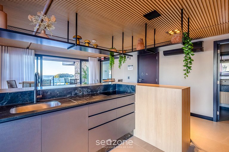 Studio a 50m da Praia c/ vista e varanda PSOA0912