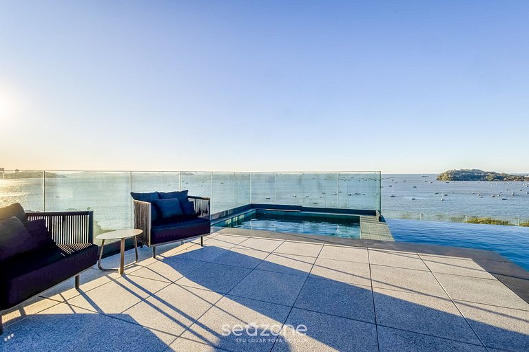 Studio c/ vista al mar, cond. c/ piscina PSOA1102