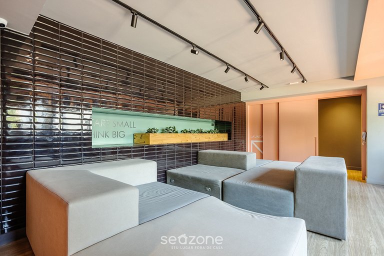 Studio c/ varanda 750m do Allianz Parque - VAS1009