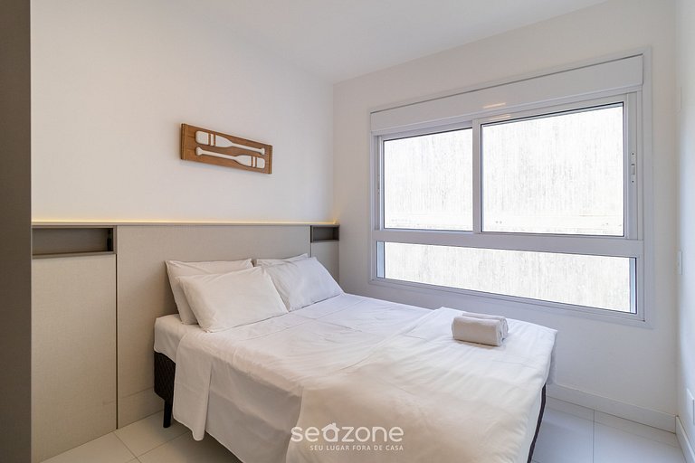 Apto moderno a 240m del mar en Jurerê JRR309