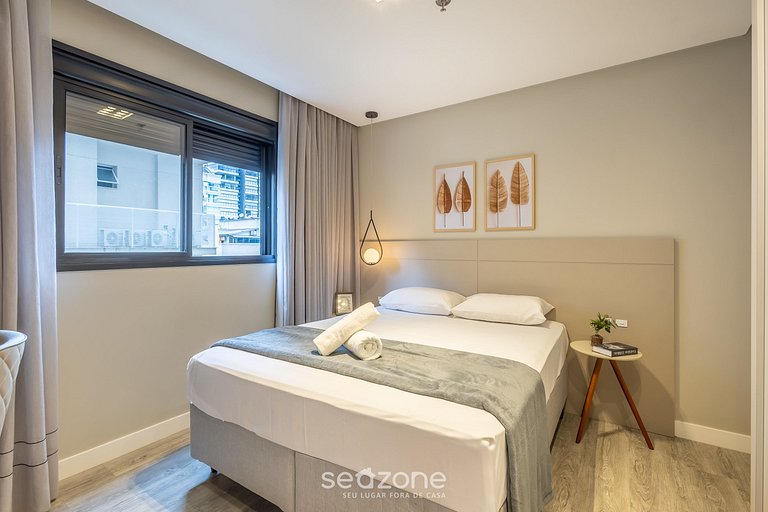 Depto c/ piscina y gym 350m Meia Praia IFT0808