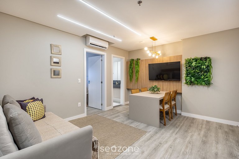 Depto c/ piscina y gym 350m Meia Praia IFT0808