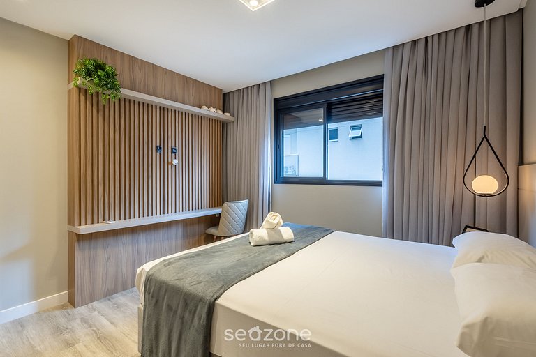 Depto c/ piscina y gym 350m Meia Praia IFT0808