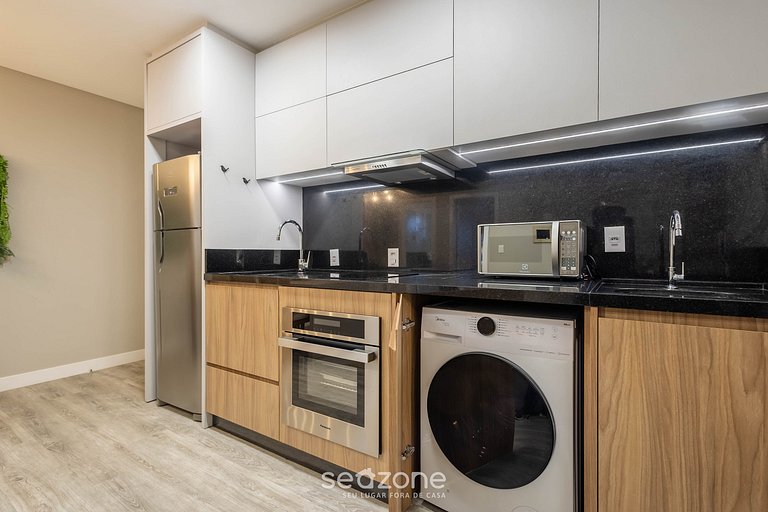 Depto c/ piscina y gym 350m Meia Praia IFT0808