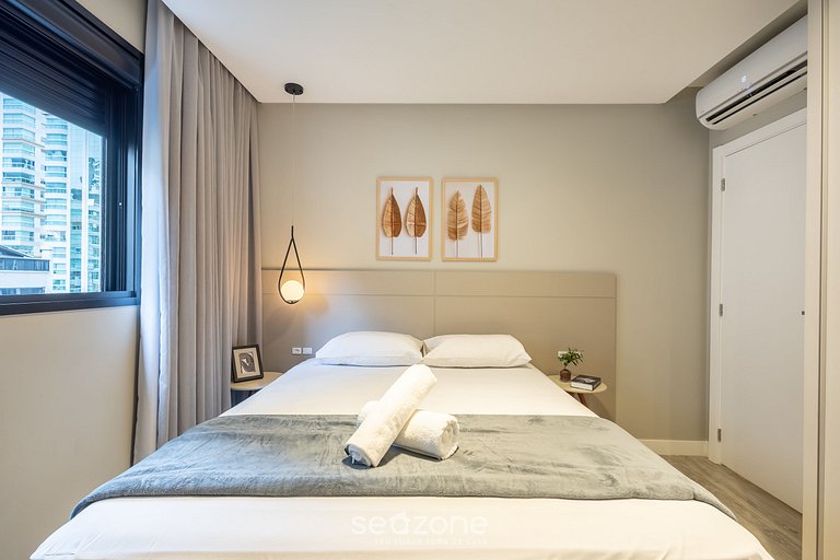 Depto c/ piscina y gym 350m Meia Praia IFT0808