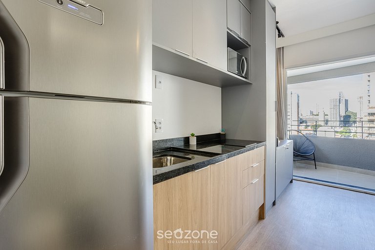 Apto c/ varanda 5min Allianz Parque - SP ODE1710