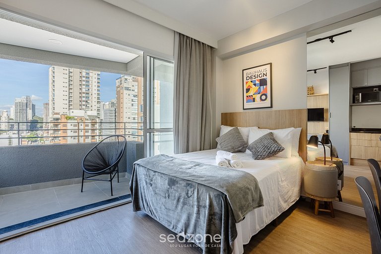 Apto c/ varanda 5min Allianz Parque - SP ODE1710