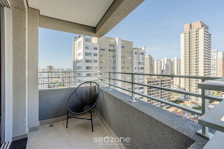 Apto c/ varanda 5min Allianz Parque - SP ODE1710