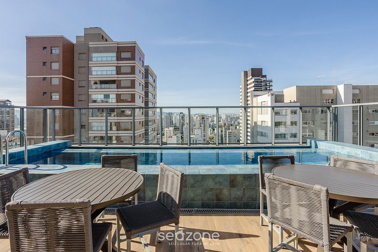 Apto c/ varanda 290m Hosp. Einstein - SP ODE1710