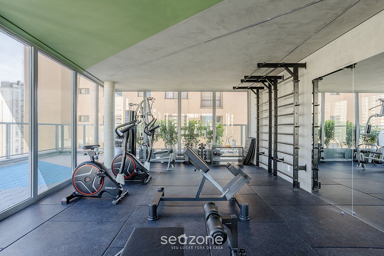 Alojamientos en condominio con piscina, gimnasio y lavanderí