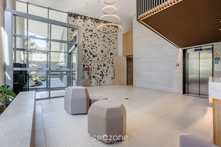 Alojamientos en condominio con piscina, gimnasio y lavanderí