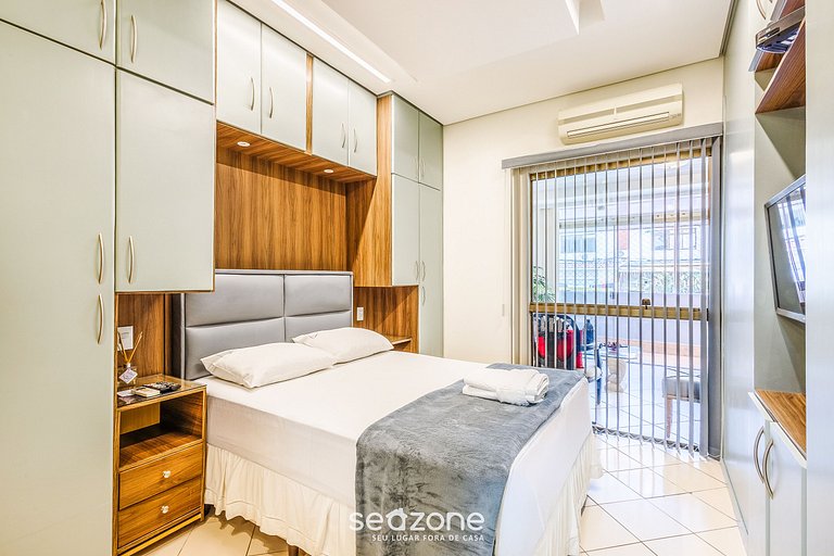 Depto completo con balcón Sudoeste - POR0017