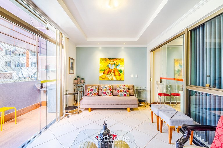 Apt completo com varanda, Setor Sudoeste - POR0017