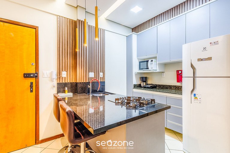 Depto completo con balcón Sudoeste - POR0017