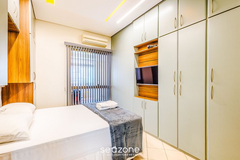 Apt completo com varanda, Setor Sudoeste - POR0017