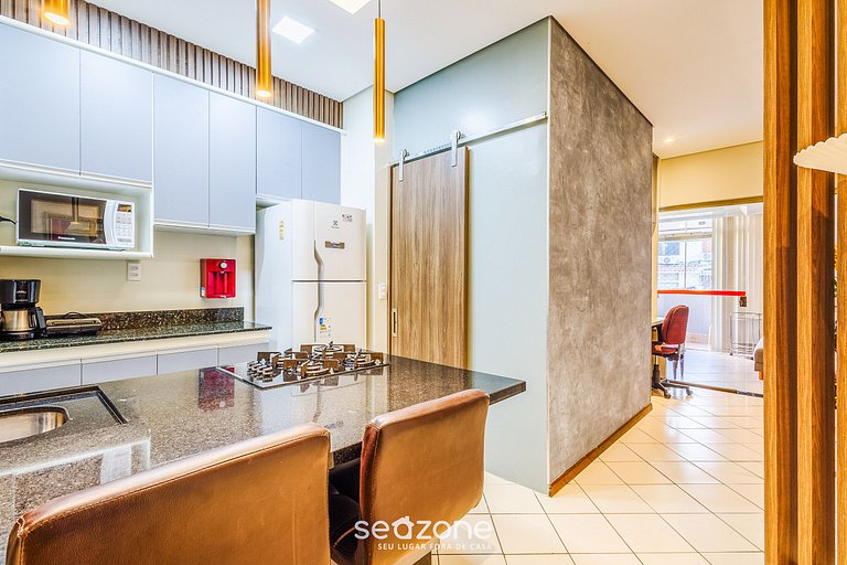 Apt completo com varanda, Setor Sudoeste - POR0017