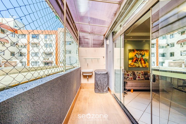 Apt completo com varanda, Setor Sudoeste - POR0017