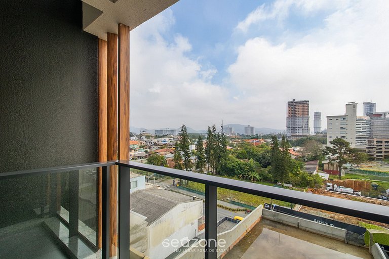 Estúdio Vista Lateral Mar 50m da Praia PSO0708