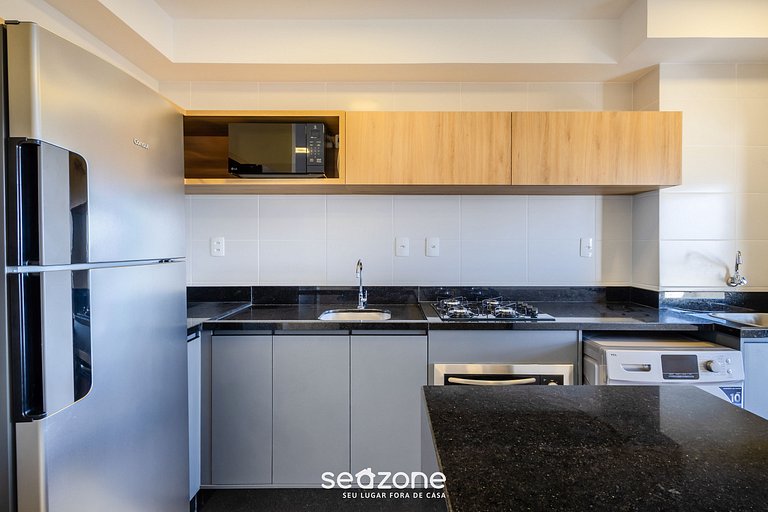 Apt c/ parrilla y vista a 400m de la playa SKL1604