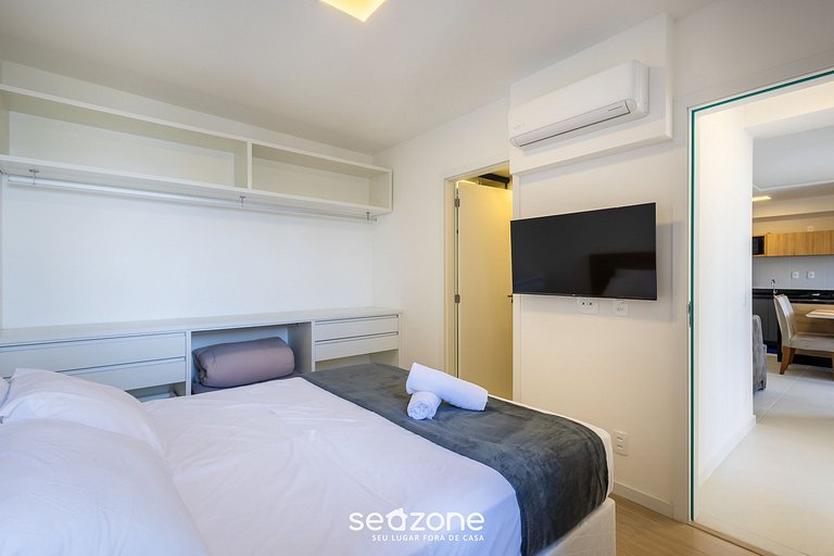 Apt c/ parrilla y vista a 400m de la playa SKL1604