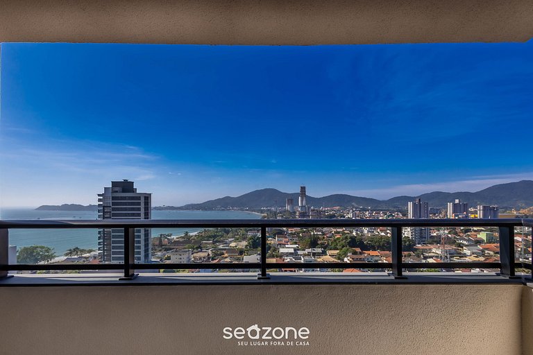 Apto c/ churrasq e vista a 400m da Praia SKL1604