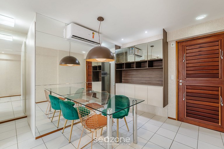 Apto em cond. c/ piscina, 600m da praia – RPV0308