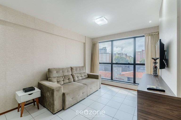 Apto em cond. c/ piscina, 600m da praia – RPV0308