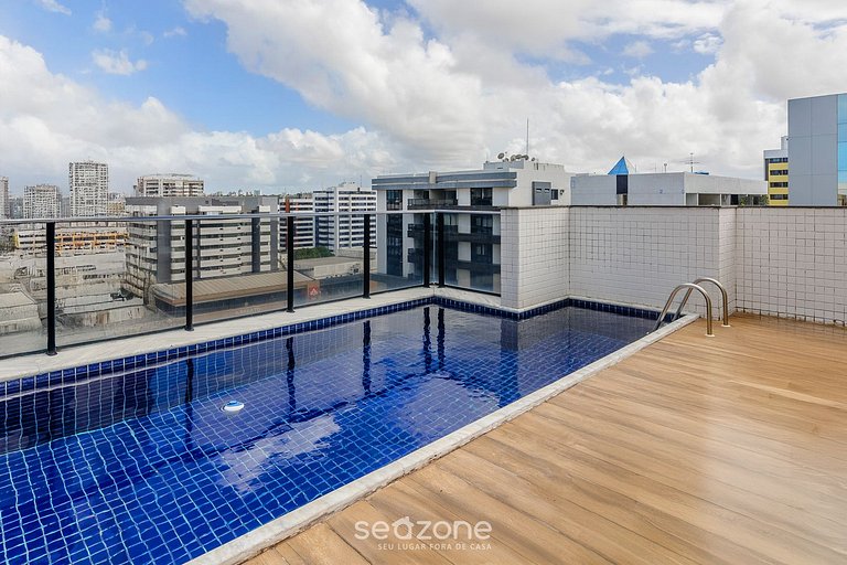Apto em cond. c/ piscina, 600m da praia – RPV0308