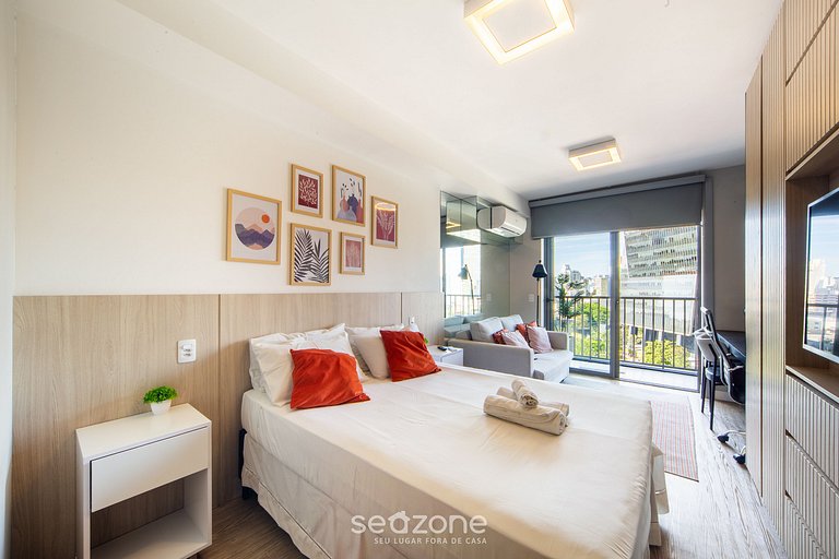 Lindo Estúdio a 290m do Metrô HOX1010