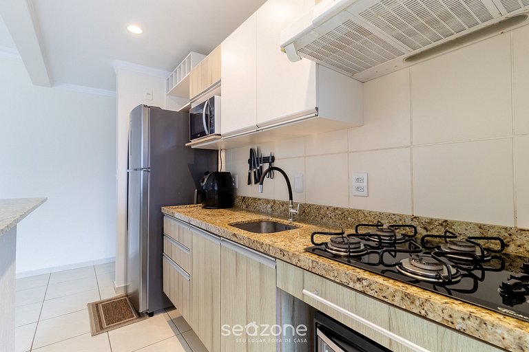 Apt c/ Churrasq. prox a praia em Ingleses ICT0104B