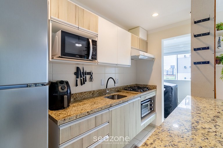 Apt c/ Churrasq. prox a praia em Ingleses ICT0104B