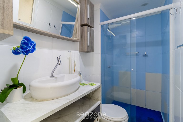 Apt c/ Churrasq. prox a praia em Ingleses ICT0104B