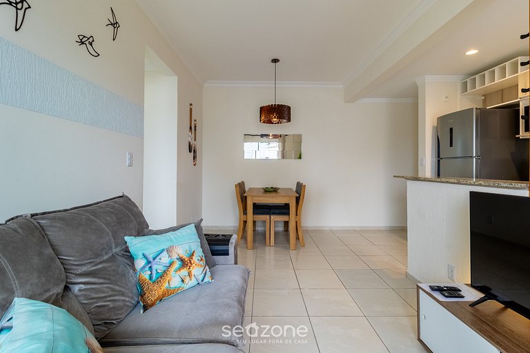 Apt c/ Churrasq. prox a praia em Ingleses ICT0104B