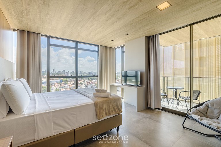 Apto c/ vista lateral mar na Pajuçara – NWT1123