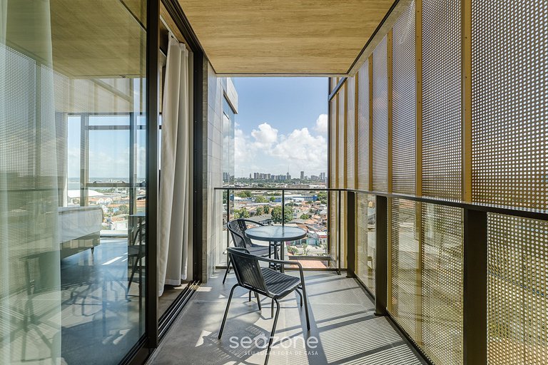 Apto c/ vista lateral mar na Pajuçara – NWT1123