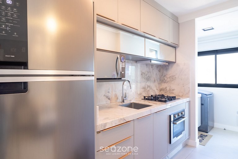 Apto c/ churrasq. vista mar 700m praia VNVA0801