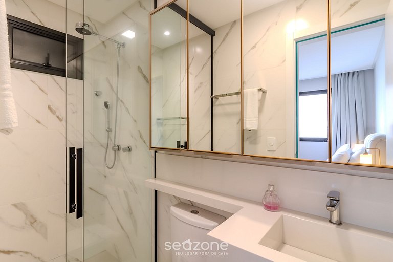 Apto c/ churrasq. vista mar 700m praia VNVA0801