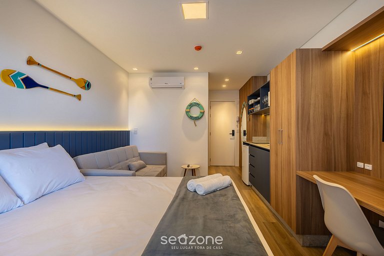 Apto completo, a pasos de la Playa Armação PSOA0707