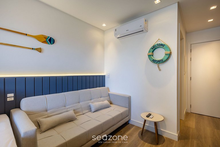 Apto completo, a pasos de la Playa Armação PSOA0707