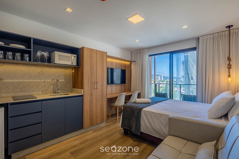 Apto completo, a pasos de la Playa Armação PSOA0707