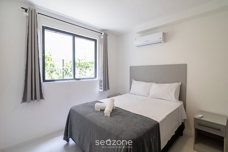 Apt 2Q c/piscina e churrasq. prox da praia MCB0103