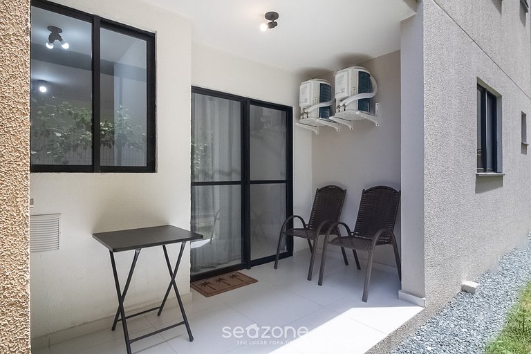 Apt 2Q c/piscina e churrasq. prox da praia MCB0103