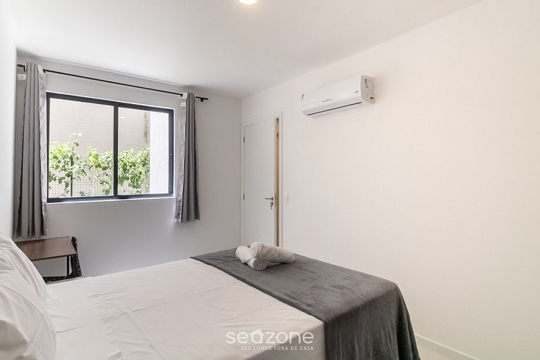 Apt 2Q c/piscina e churrasq. prox da praia MCB0103