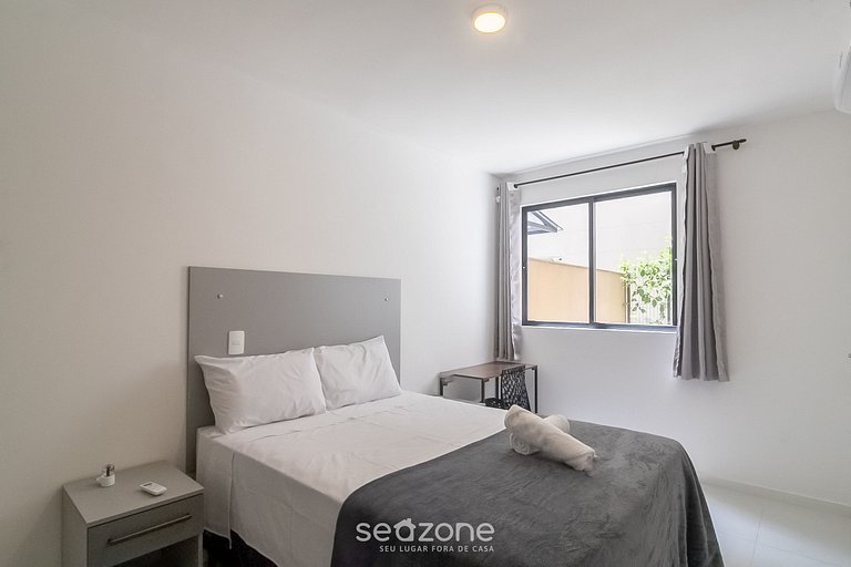 Apt 2Q c/piscina e churrasq. prox da praia MCB0103