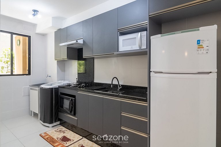 Apt 2Q c/piscina e churrasq. prox da praia MCB0103