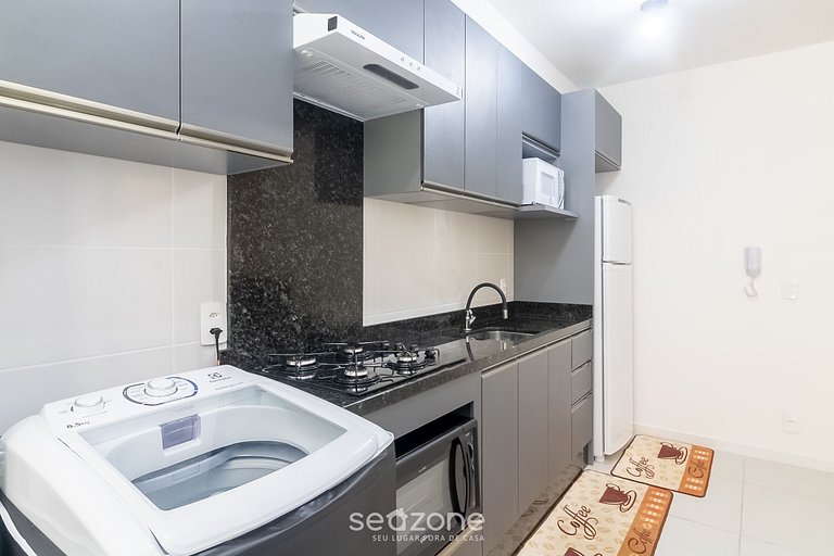 Apt 2Q c/piscina e churrasq. prox da praia MCB0103